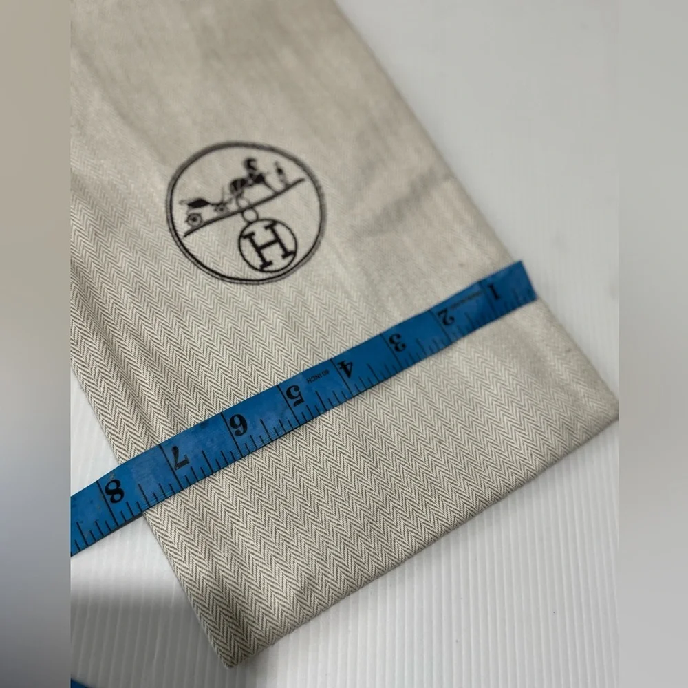 HERMES - Cotton Drawstring Dust bag - Cream